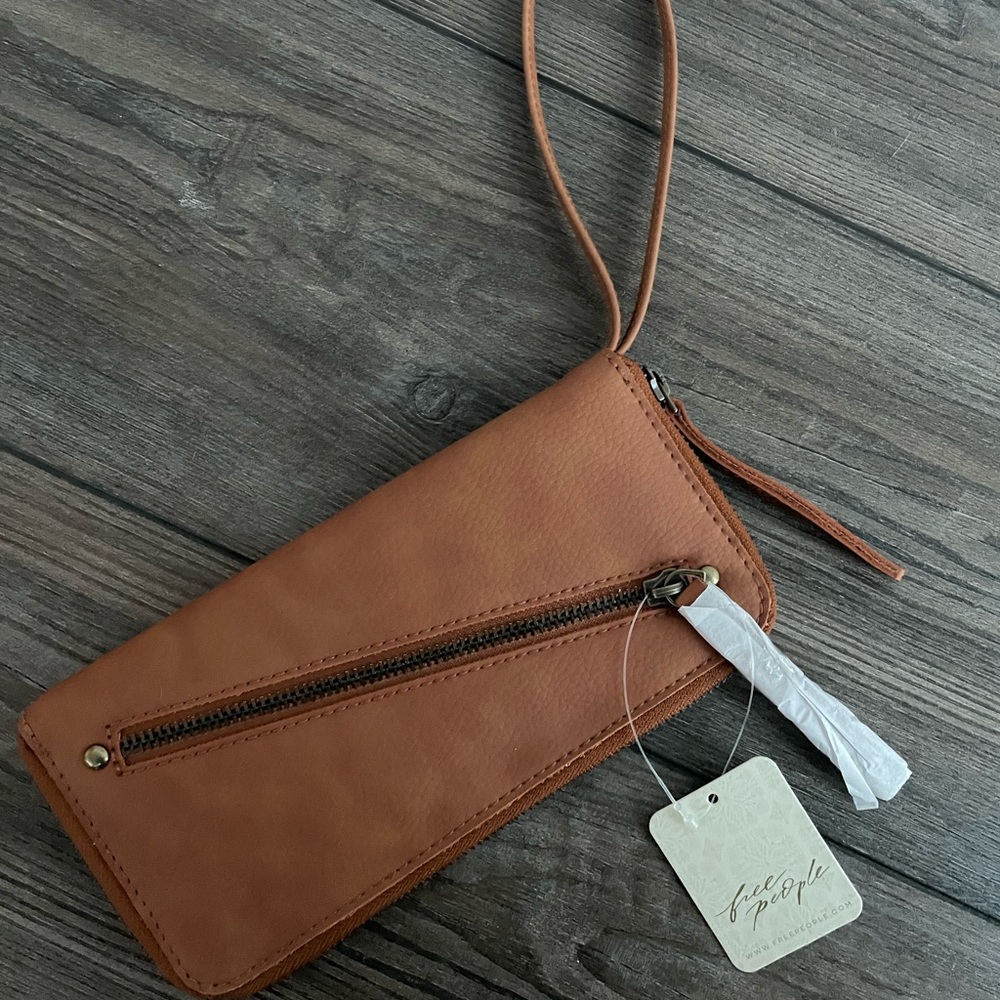 Free People Wrist Wallet in Camel